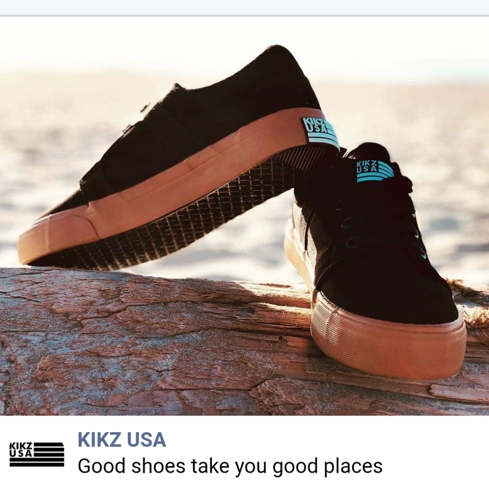 Mens 12½ Kikz Black Sneakers